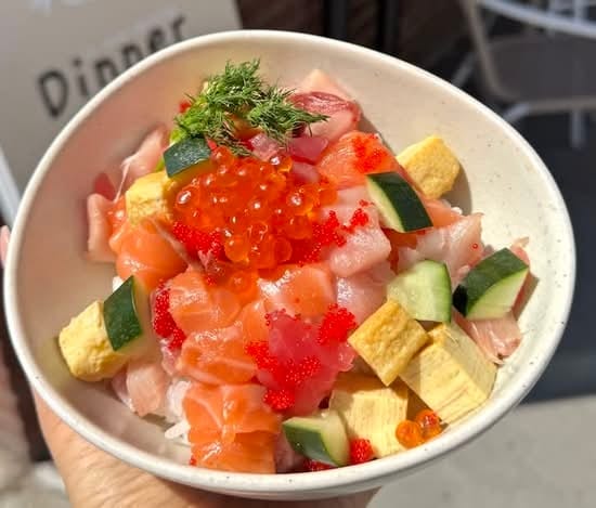 Tokyo sunset chirashi don.